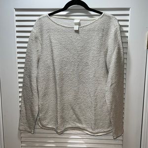 H&M basics white sweater